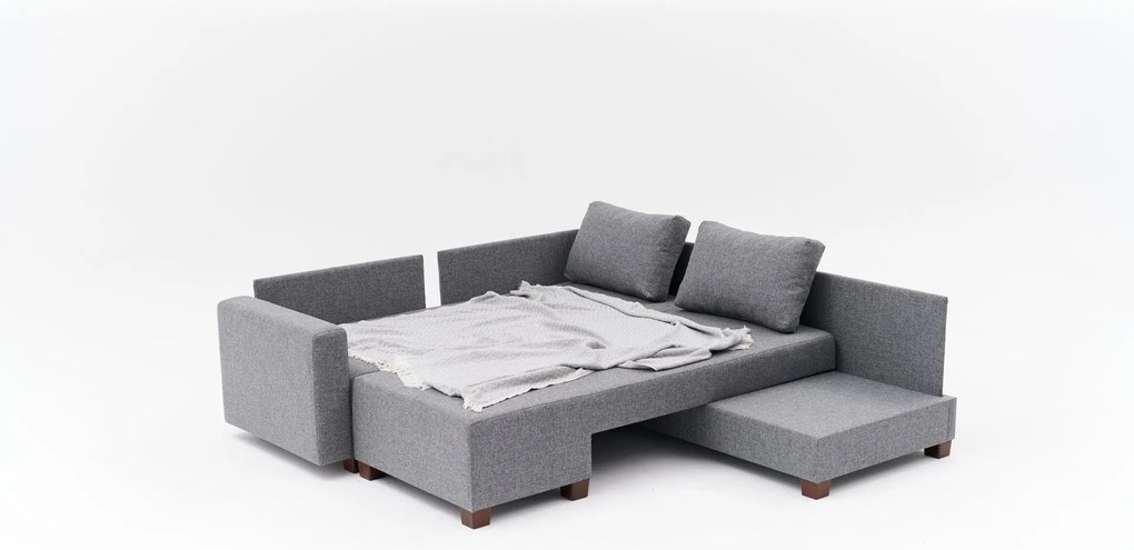 Corner Sofa-Bed Ali Left - Grey Grey