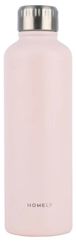 Θερμός-Μπουκάλι Ανοξείδωτο Flask Homely Rose Quartz 500ml-7x7x23εκ. Estia 01-32609