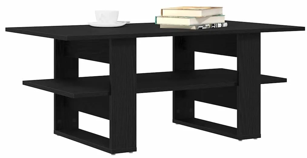 vidaXL Τραπεζάκι σαλονιού Μαύρη δρυς 102 x 55 x 42 cm