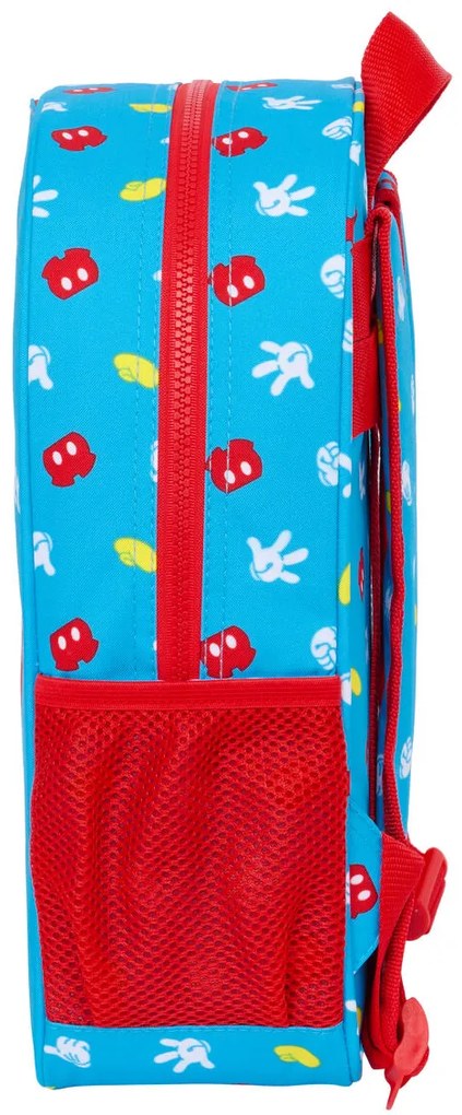 Σχολική Τσάντα Mickey Mouse Clubhouse Fantastic Μπλε Κόκκινο 26 x 34 x 11 cm