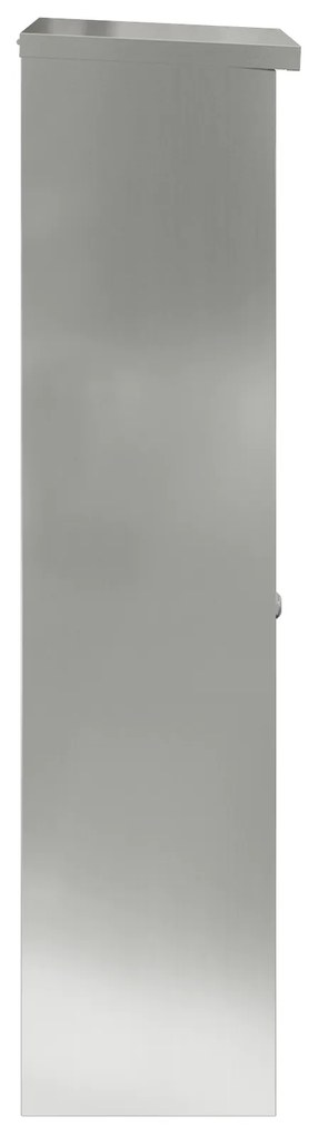 vidaXL Θυρίδα Πακέτων Μαύρο 44.5 x 29 x 110.5 εκ Γαλβανισμένος χάλυβας