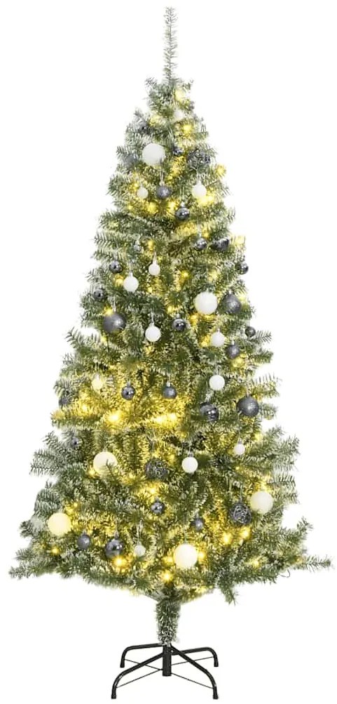 vidaXL Χριστουγεν. Δέντρο Τεχνητό με 300 LED/ Μπάλες/Χιόνι 180 εκ.