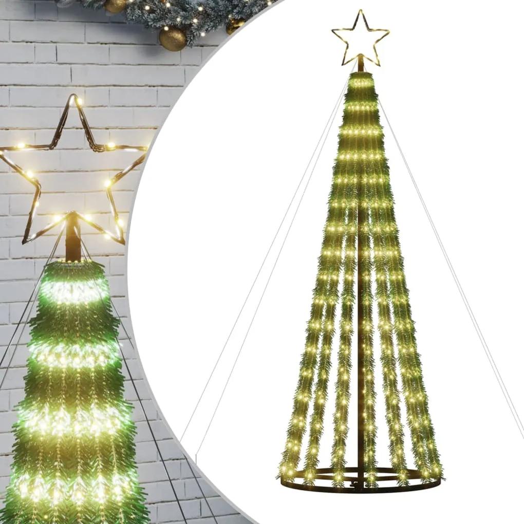 vidaXL Φωτιστικό Χριστουγεννιάτικο Δέντρο 275 LED Ζεστό Λευκό 180 εκ.