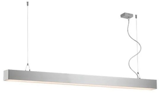 Γραμμικό Κρεμαστό Direct+Indirect L1420 3000K Ανοδ. Dim. Station Ultra 3911-10142-3-U-D1 Viokef-3911-10142-3-U-D1-Ασημί 3911-10142-3-U-D1