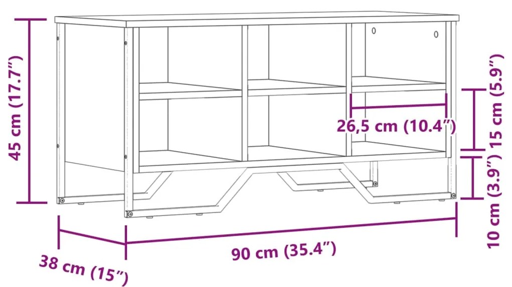 ΠΑΠΟΥΤΣΟΘΗΚΗ ΚΑΠΝΙΣΤΗ ΔΡΥΣ 90X38X45,5 ΕΚ. ΑΠΟ ΕΠΕΞΕΡΓ. ΞΥΛΟ 848641