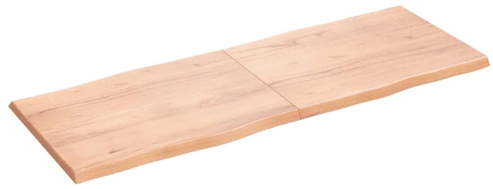 vidaXL Επιφ Τραπεζιού Αν Καφέ 160x60x(2-4)εκ.Ακατέργ. Μασίφ Ξύλο Δρυός