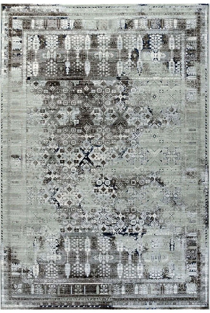 Χαλί Virgo 0070-106 Dark Grey-Anthracite Merinos 160X230cm