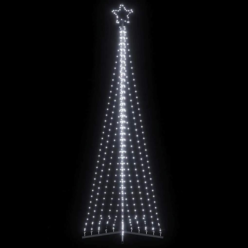 vidaXL Χριστουγεννιάτικο δέντρο LED 495 LED Ψυχρό Λευκό 300,5 εκ.
