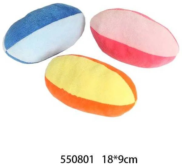 Λούτρινο παιχνίδι σκύλου μπάλα - 18x9cm - 12pcs - 550801