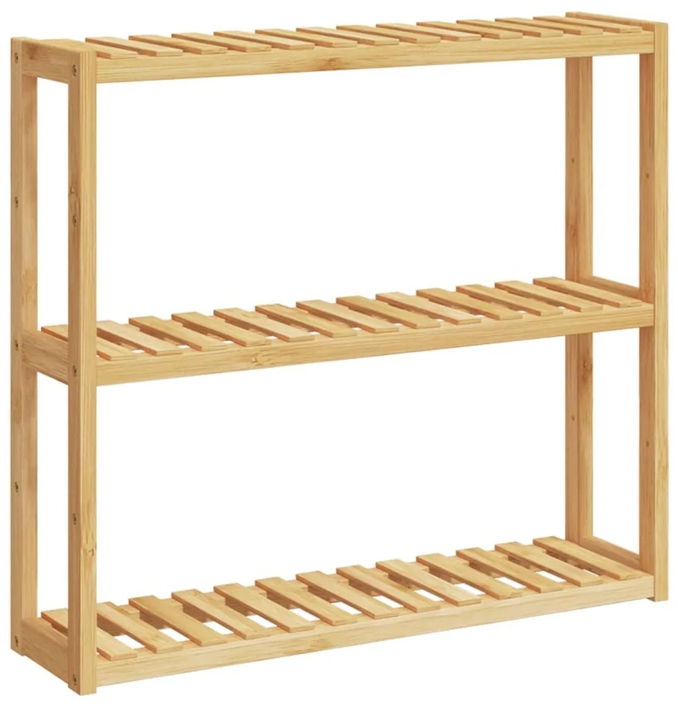 vidaXL Ράφι Μπάνιου 3 Επιπέδων Επιτοίχιο 60x15x54 εκ. από Μπαμπού