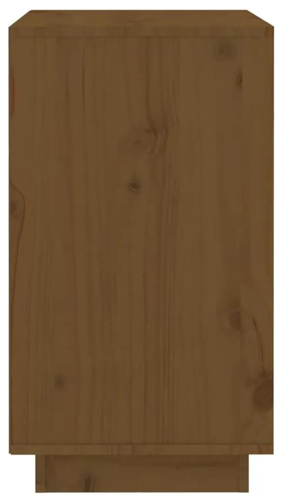vidaXL Κάβα Κρασιών Μελί 55,5x34x61 εκ. από Μασίφ Ξύλο Πεύκου