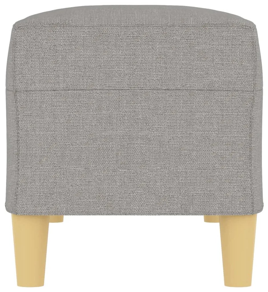 vidaXL Πάγκος Ανοιχτό Γκρι 100 x 35 x 41 εκ. Υφασμάτινος