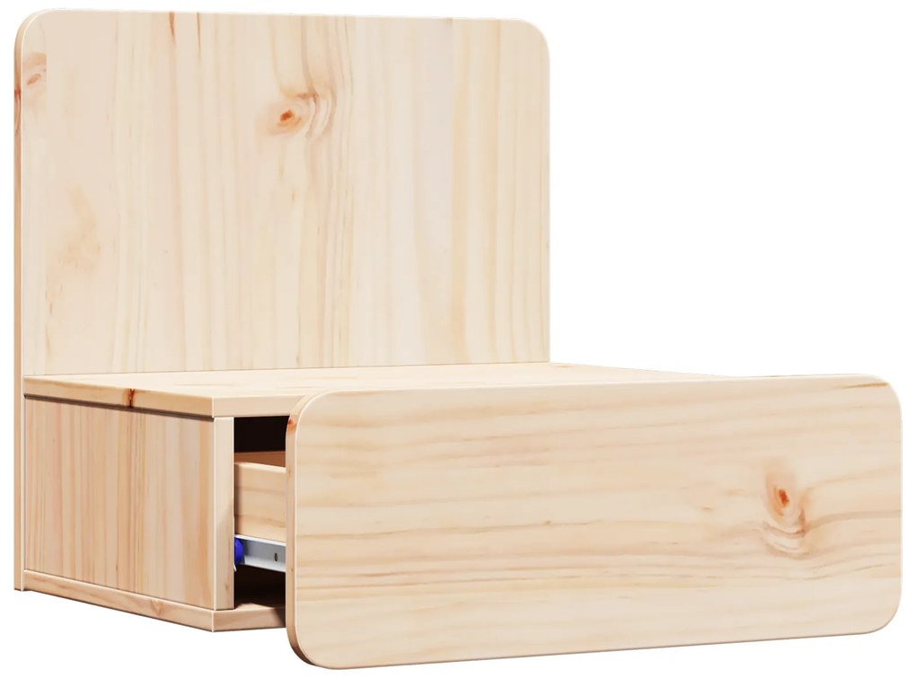 vidaXL Κομοδίνο 2 pcs Καφέ 44 x 32.5 x 40 εκ. Μασίφ ξύλο πεύκου
