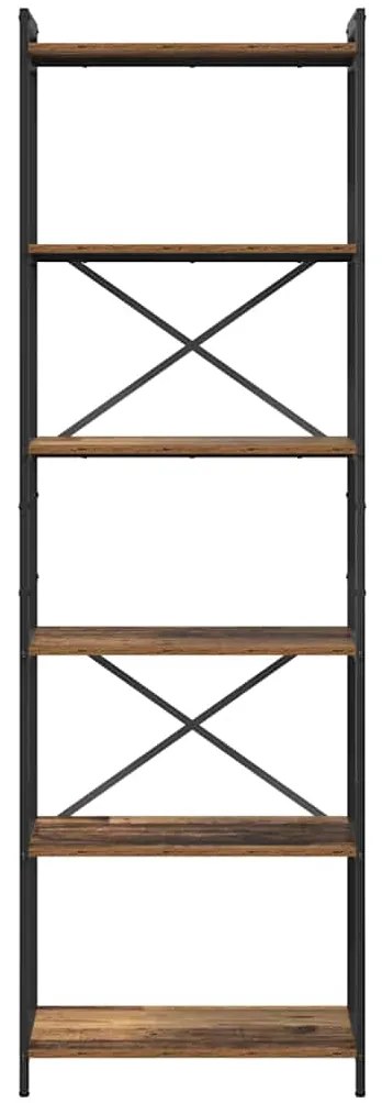vidaXL Βιβλιοθήκη Παλαιό ξύλο 60 x 30 x 188 εκ Επεξεργασμένο ξύλο