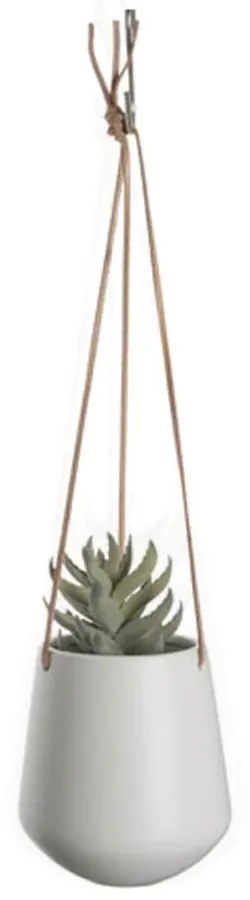 Κρεμαστό Κεραμικό Γλαστράκι PT2846WH White Present Time Ceramic