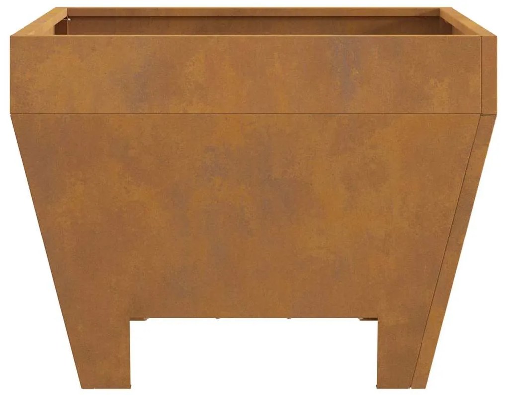 vidaXL Τετράγωνο Τζάκι 50x50x30 εκ. Σαθρού Χάλυβα