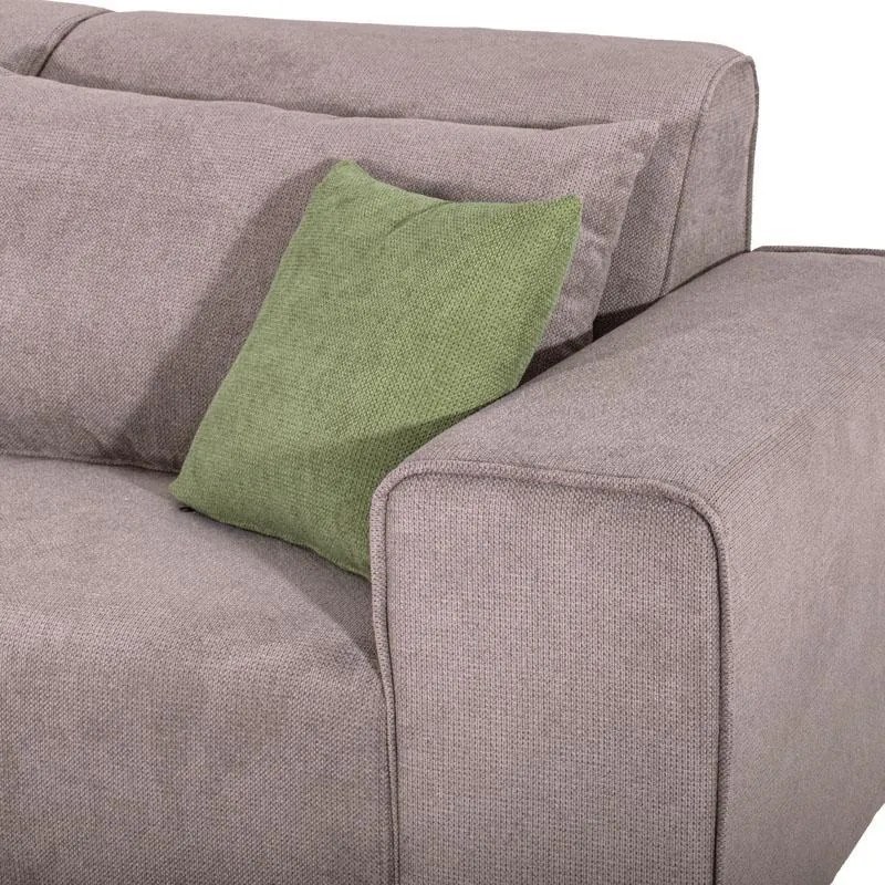 Γωνιακός Καναπές Legend Fylliana Αριστερή γωνία Καφέ Ύφασμα 272x197x80εκ 272x197x80 εκ.