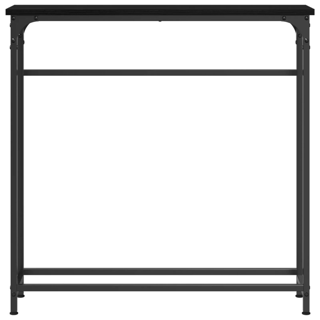 vidaXL Κονσόλα Μαύρη Δρυς 75x19,5x75 εκ Επεξεργασμένου Ξύλου