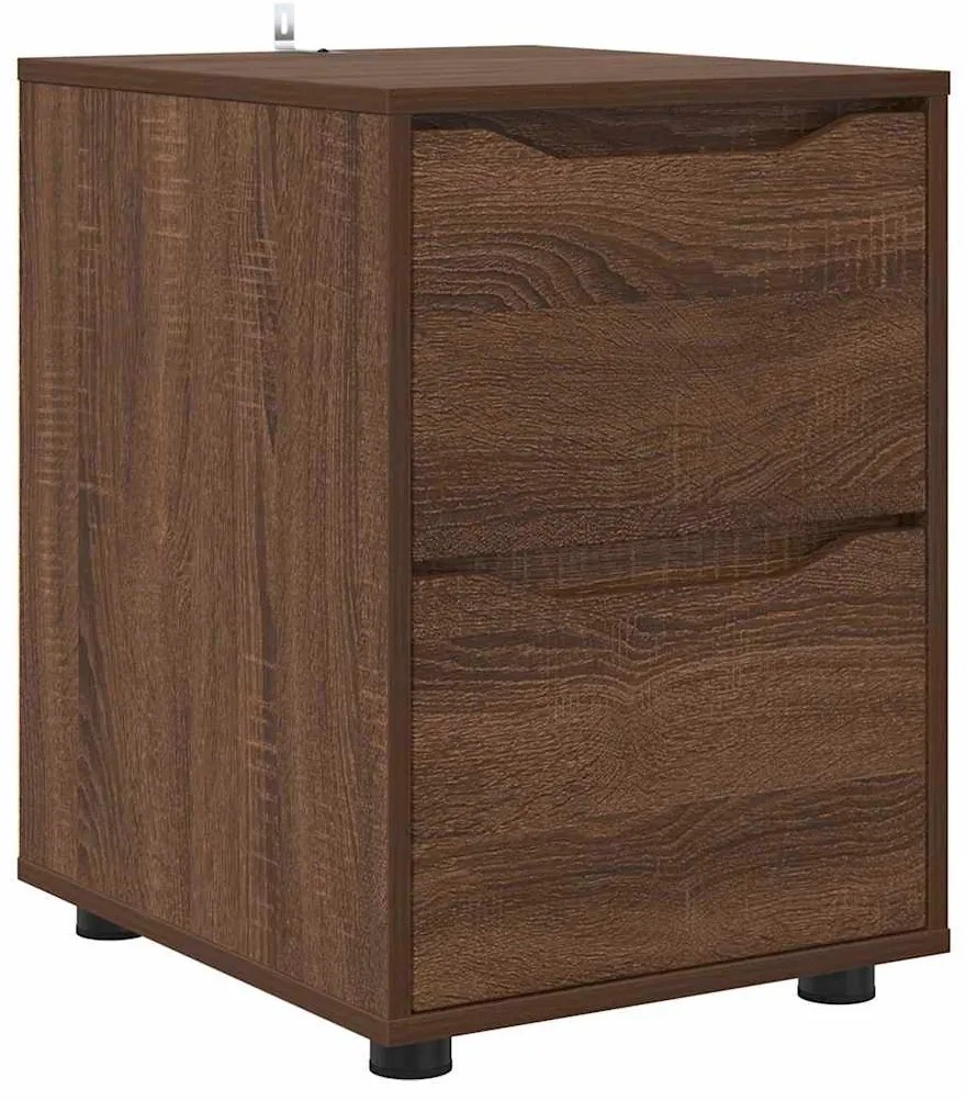 vidaXL Ντουλάπι αποθήκευσης Καφέ δρυς 40 x 48 x 57 εκ