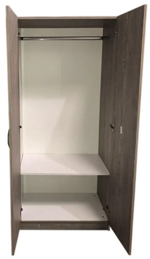 Ντουλάπα Eva 2φυλλη Σονόμα 80x50x180 εκ. 80x50x180 εκ.