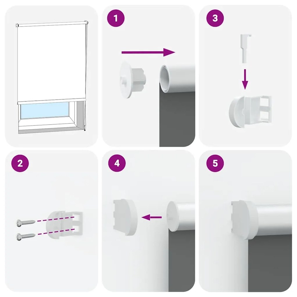Roller Blind Blackout Μπεζ 135x210 cm Πλάτος υφάσματος 131,6cm 4010797