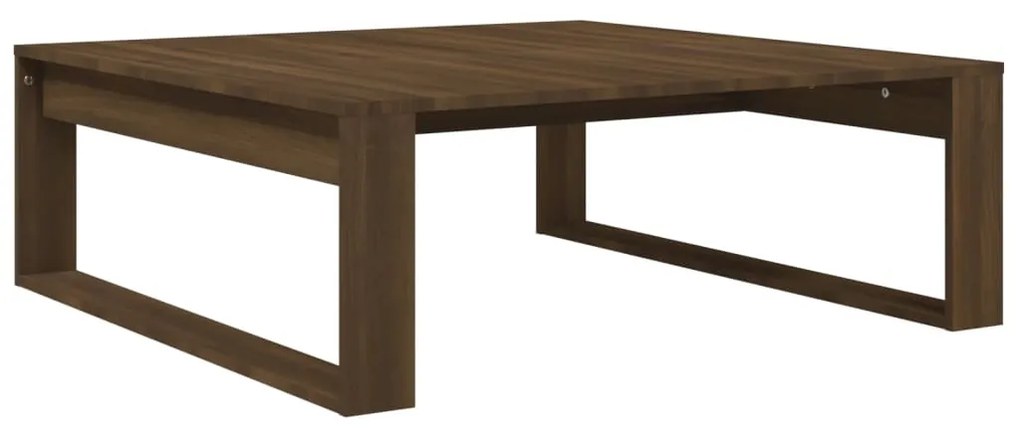 vidaXL Τραπεζάκι Σαλονιού Καφέ Δρυς 100x100x35 εκ. Επεξεργασμένο Ξύλο