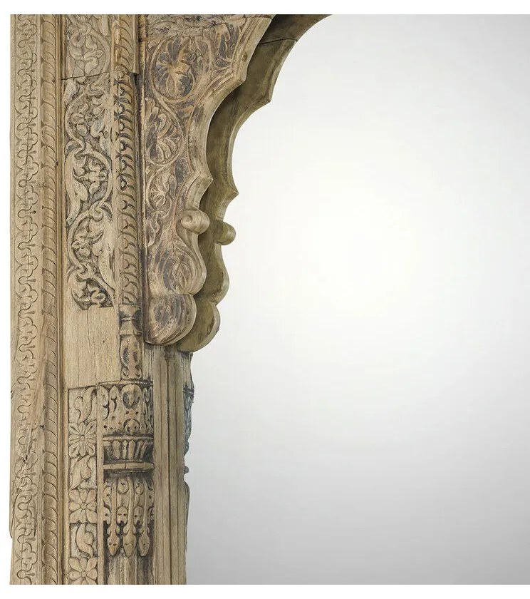 Τοίχο καθρέφτη Home ESPRIT Φυσικό 160 x 14,5 x 260 cm