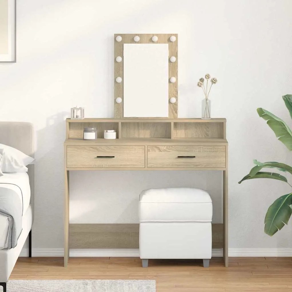 vidaXL Τραπέζι περιποίησης Καφέ 100 x 41 x 140 εκ. Επεξεργασμένο ξύλο