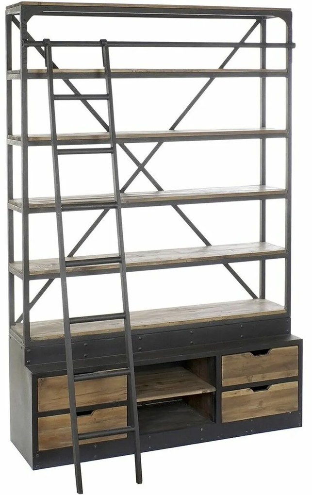 Βιβλιοπωλείο DKD Home Decor Μέταλλο Αλουμίνιο Τζίντζερ (160 x 45 x 243 cm)