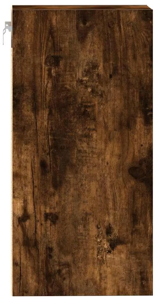 vidaXL κρεμαστό ντουλάπι Riga καπνιστή δρυς 40x29,5x60 cm