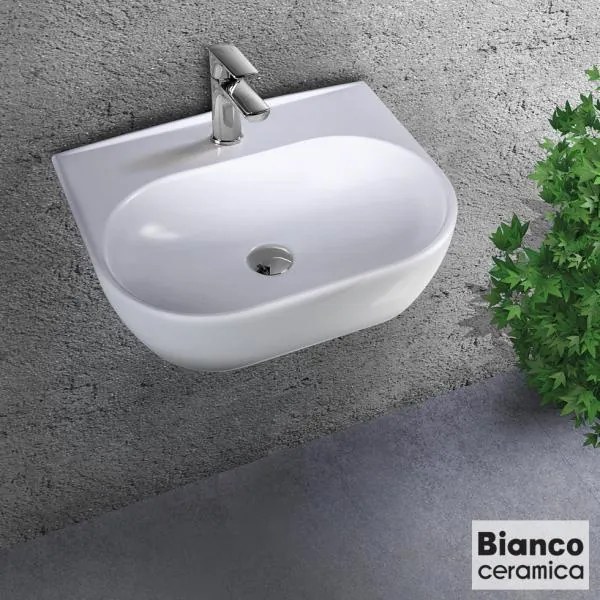 Νιπτήρας Studio Bianco Ceramica white-Μήκος 45 εκ.