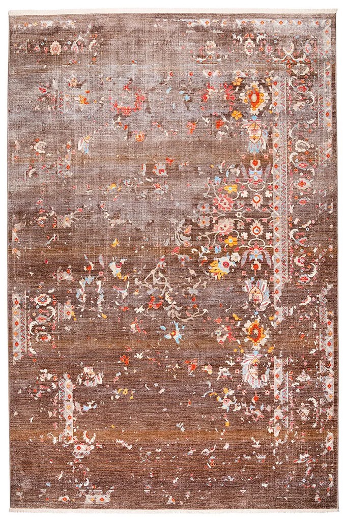 Χαλί All Season (120x156) Βιοκαρπέτ Cacharel Leonardo 0722A Brown/Grey