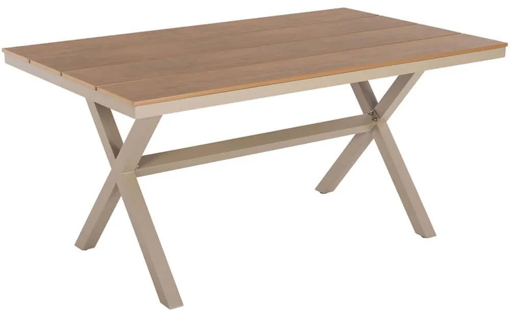 Τραπέζι Κήπου Tawnee HM6037.04 150x89,5x73cm Champagne-Natural