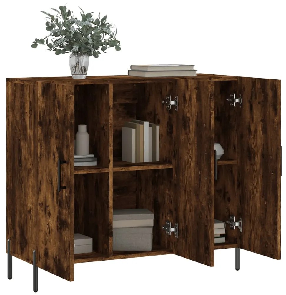 vidaXL Ντουλάπι Καπνιστή Δρυς 90x34x80 εκ. Επεξεργασμένο Ξύλο