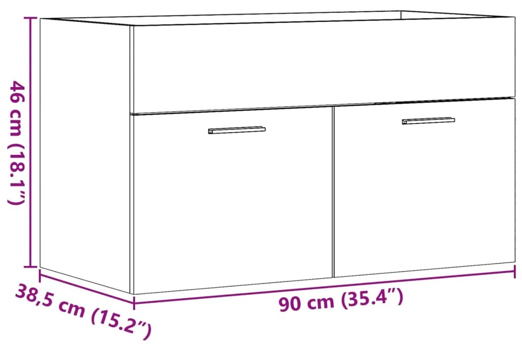 ΝΤΟΥΛΑΠΙ ΝΙΠΤΗΡΑ ΜΠΑΝΙΟΥ SONOMA ΔΡΥΣ 90X38,5X46 ΕΚ. ΕΠΕΞ. ΞΥΛΟ 856213