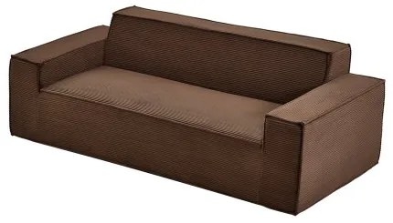 VEVOR 2110 mm Modern Sofa, Comfy Corduroy Couch with Deep Seats, Cloud Sofa with Wide Armrests, No Assembly Required, Large Plush Couch Ideal for Living Room, Bedroom, Apartment and Office, Brown