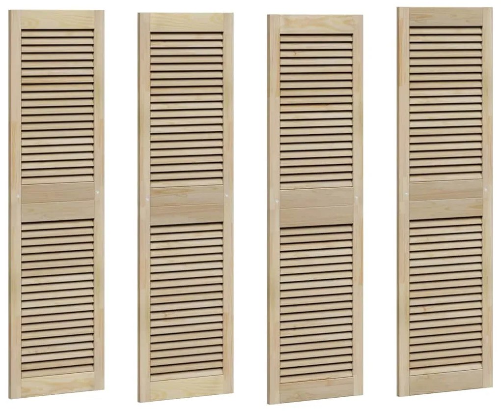 vidaXL Πόρτες Ντουλάπας Other 4 pcs Καφέ 140.5 x 39.5 x 2.1 εκ