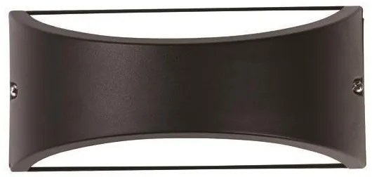 Απλίκα Φωτιστικό Τοίχου 220X99X100 IP54 PRO Eurolamp-145-20214-Μαύρο 145-20214