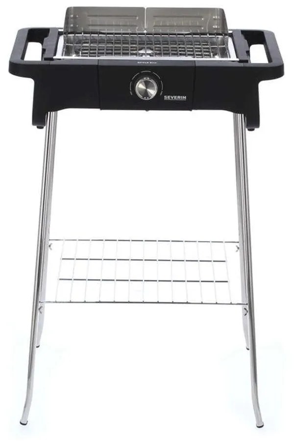 Ψησταριά Ηλεκτρική Επιδαπέδια Style Evo S Grill 8124 62x91x50cm 2500W Black-Silver Severin