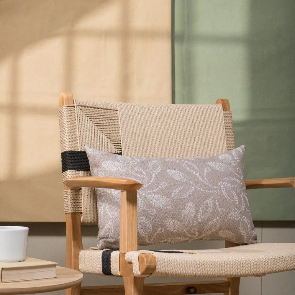 Μαξιλάρι Διακοσμητικό (Με Γέμιση) Padova 02 Beige Teoran 30X50 Βαμβάκι-Πολυέστερ