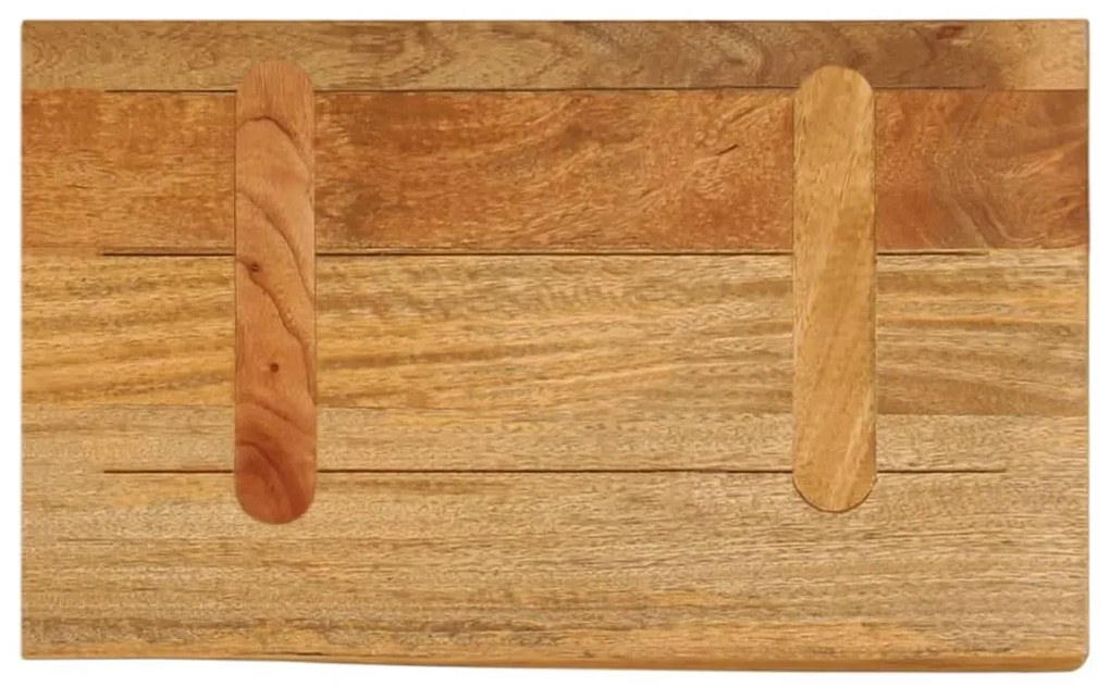 vidaXL Επιφάνεια Τραπεζιού 40x20x3,8 εκ. Live Edge Μασίφ Ξύλο Μάνγκο