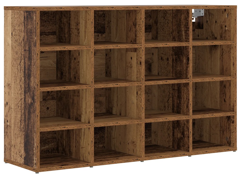 vidaXL Ντουλάπα Παπουτσιών Παλαιό ξύλο 103x30x51 εκ Επεξεργασμένο ξύλο
