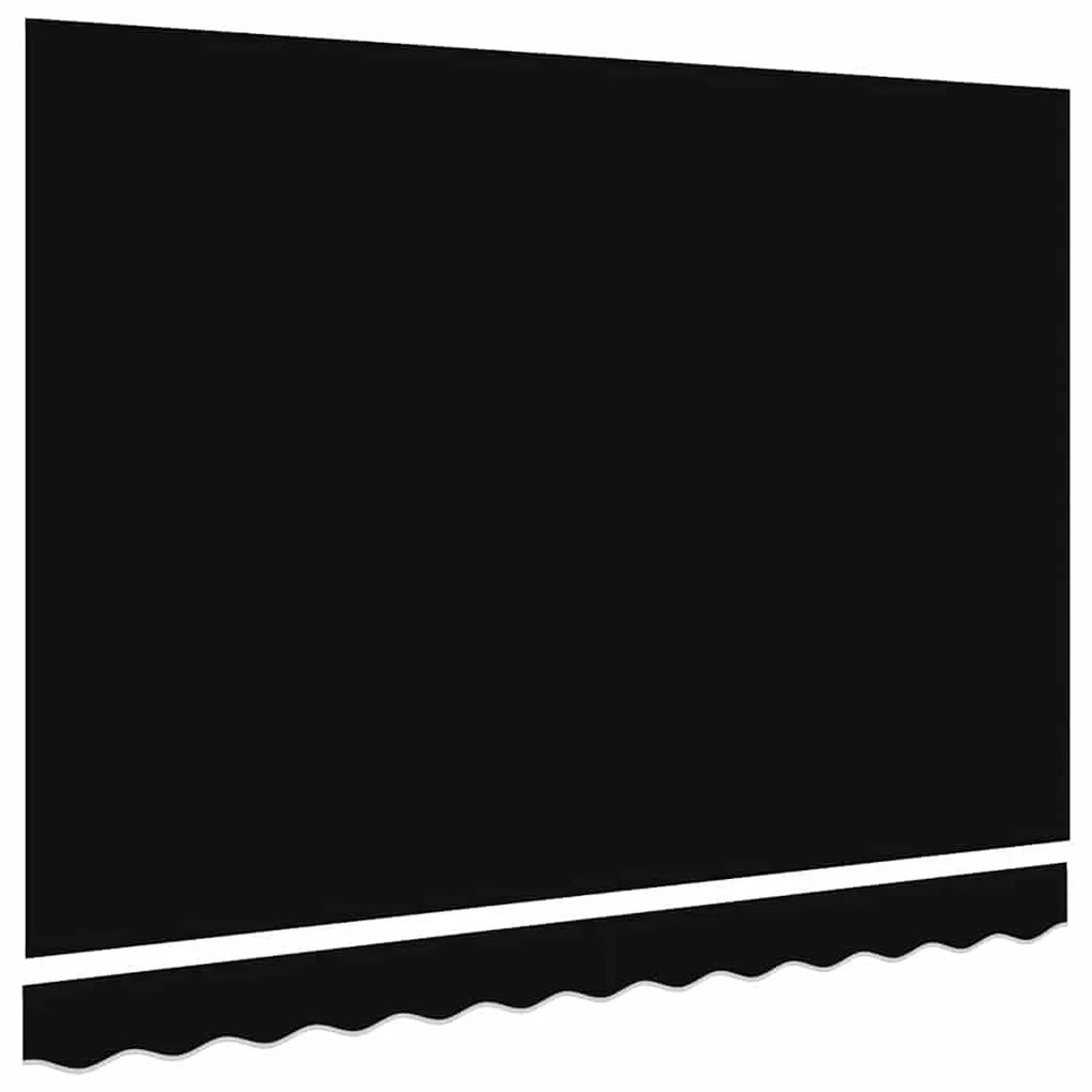 vidaXL Ύφασμα αντικατάστασης τέντας Μαύρο 350 x 200 cm Καραβόπανο