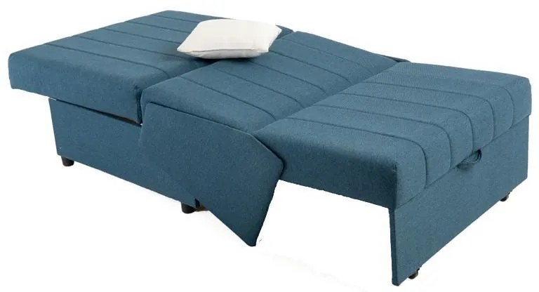 Πολυθρόνα New Montana Fylliana Μπλέ - Λευκό Bombay 95x100x92 εκ. 95x100x92 εκ.