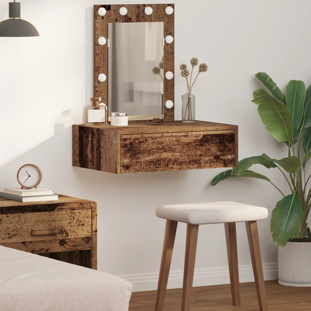 vidaXL Τραπέζι περιποίησης Καφέ 60 x 40 x 70 εκ. Επεξεργασμένο ξύλο