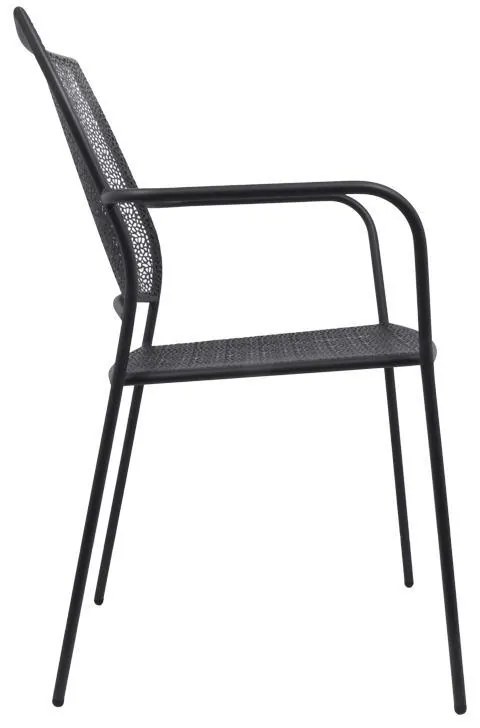 Καρέκλα 88801 Fylliana Μεταλλική Γκρί 56x56x89 εκ. 56x56x89 εκ.