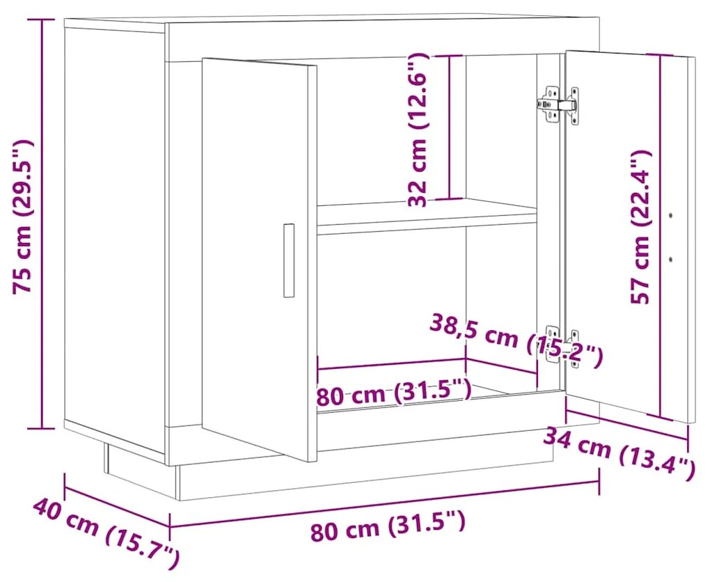 ΜΠΟΥΦΕΣ ΤΕΧΝΙΤΗΣ ΔΡΥΣ 80X40X75 ΕΚ. ΑΠΟ ΕΠΕΞΕΡΓΑΣΜΕΝΟ ΞΥΛΟ 856863