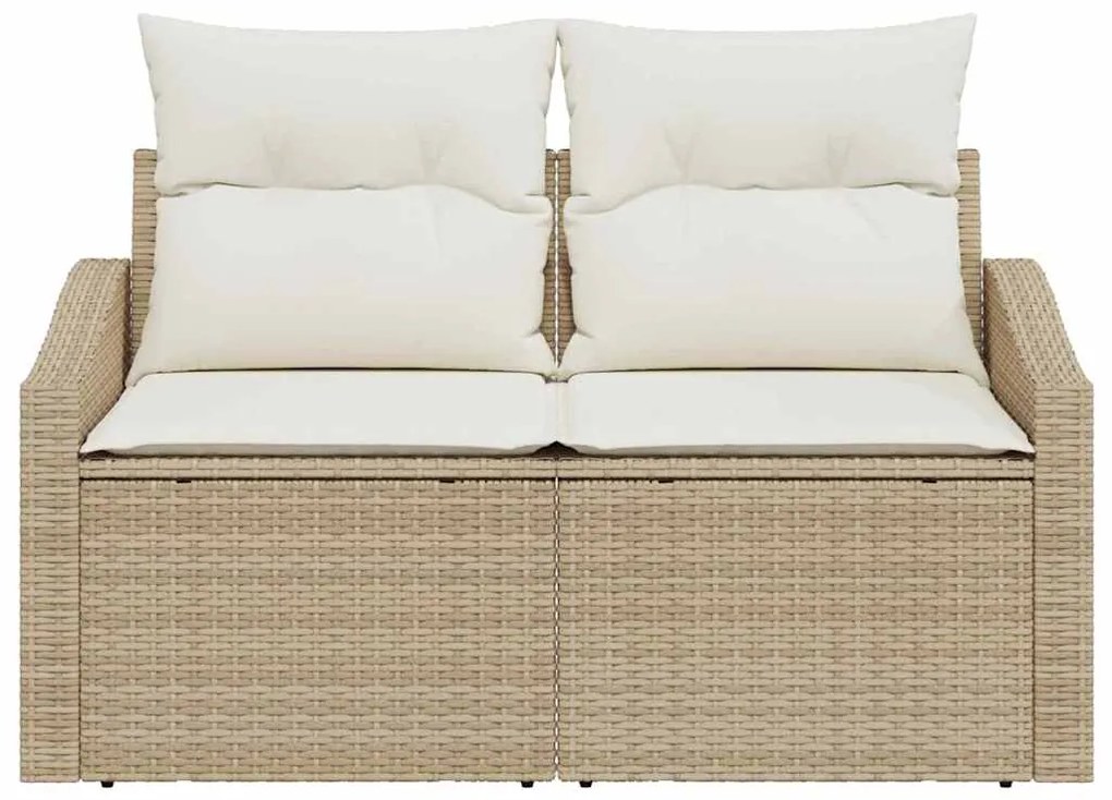 vidaXL Καναπές Κήπου με μαξιλάρι 123 x 62 x 69 εκ συνθετικό ρατάν