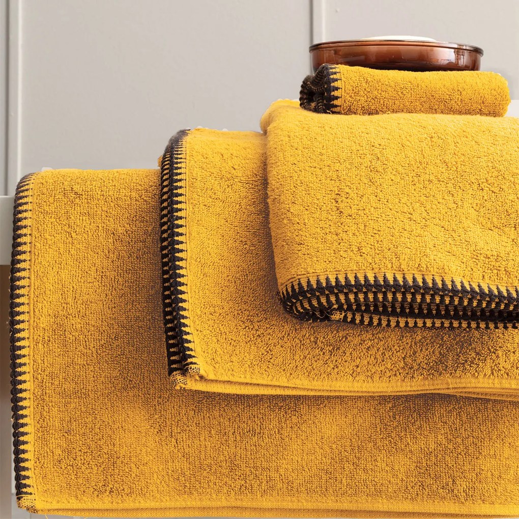 Πετσέτα Σώματος (70x140) Palamaiki Towels Brooklyn 500gsm Κίτρινο