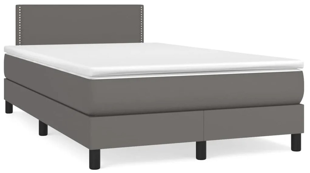 ΚΡΕΒΑΤΙ BOXSPRING ΜΕ ΣΤΡΩΜΑ ΓΚΡΙ 120X200ΕΚ. ΑΠΟ ΣΥΝΘΕΤΙΚΟ ΔΕΡΜΑ 3141057